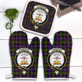 Cameron Of Erracht Modern Tartan Crest Oven Mitt And Pot Holder (2 Oven Mitts + 1 Pot Holder)
